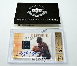 Michael Jordan 2000-01 Ud Flight School Ultimate Game Used Patch Auto Bgs 9.5/10