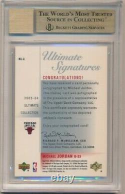 Michael Jordan 2003/04 Ud Ultimate Collection Autograph Sp Auto Bgs 9.5 Gem 10