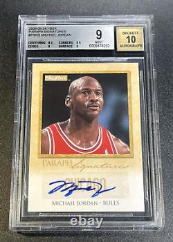 Michael Jordan 2008 Skybox Paraph Signature Autograph Auto Bgs 9 10 Nba Bulls