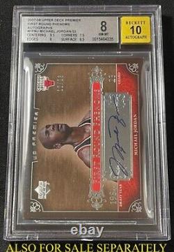 Michael Jordan 2008 Skybox Paraph Signature Autograph Auto Bgs 9 10 Nba Bulls