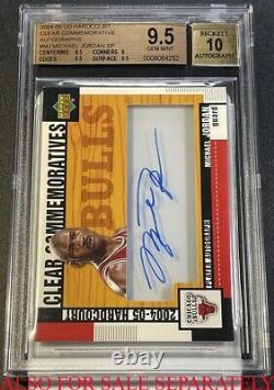 Michael Jordan 2008 Skybox Paraph Signature Autograph Auto Bgs 9 10 Nba Bulls