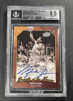 Michael Jordan 2009 Upper Deck #6 Greats Of The Game Autograph Auto Bgs 8.5 Mj