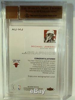 Michael Jordan Graded Auto BGS 9.5/10 2007-08 Ultra SE Autographics Blue #AUMJ