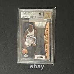 Michael Jordan Upper Deck Hard Court Autograph Bgs 9 Mint Auto 10