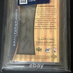 Michael Jordan Upper Deck Hard Court Autograph Bgs 9 Mint Auto 10