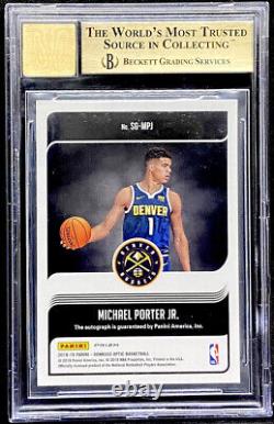 Michael Porter Jr 2018-19 Optic Signature Series Purple Auto BGS 9.5