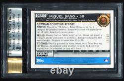 Miguel Sano 2010 Bowman Chrome GOLD Ref /50 AUTO AUTOGRAPH RC ROOKIE BGS 9