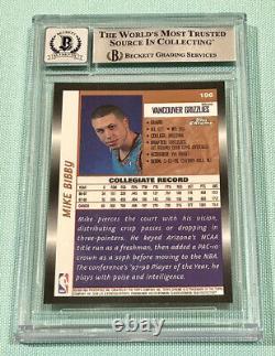 Mike Bibby 1998-99 Topps Chrome Refractor Rookie Signed Autograph RC BGS AUTO 10
