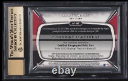 Mike Trout /199 AU RC 2012 Bowman Platinum BLUE REFRACTOR RC PATCH AUTO BGS 9.5