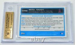 Mike Trout 2009 Bowman Chrome Draft Picks Rookie Auto Bgs 10/10 Pristine Pop 22