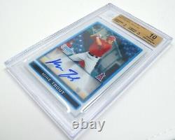 Mike Trout 2009 Bowman Chrome Draft Picks Rookie Auto Bgs 10/10 Pristine Pop 22