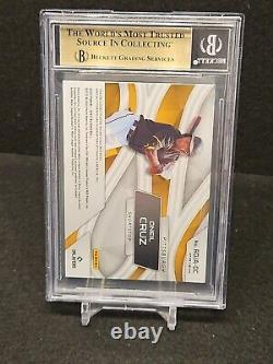 Oneil Cruz 2022 Chronicles Spectra Dual Jersey #18 BGS 9.5 Auto Rookie RC