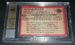 (POP 1) BAS BGS 9.5 10 Autograph HOF 03 Rc Marcus Allen Auto 1983 Topps Rookie