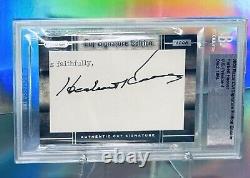 PRESIDENT HERBERT HOOVER Cut SIGNATURE Beckett Authenticated POTUS Auto RARE BGS