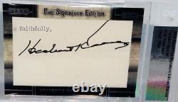 PRESIDENT HERBERT HOOVER Cut SIGNATURE Beckett Authenticated POTUS Auto RARE BGS