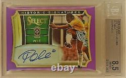 Pele 2015 Select Historic Signatures Purple/15 Bgs 10 Auto Autographed