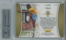 Pele 2015 Select Historic Signatures Purple/15 Bgs 10 Auto Autographed