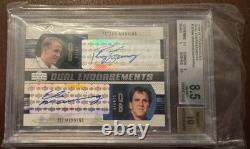 Peyton Manning Eli Manning 2004 Upper Deck Foundations Dual Auto BGS 8.5/10
