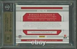 Quad BGS 9.5+ PSA 10 Patrick Mahomes 2017 NATIONAL TREASURES HOLO /25 PATCH AUTO