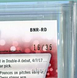 RAFAEL DEVERS 2017 Bowman Chrome Ref NSCC rookie Auto #/35 BGS 9.5 10 GEM pop 14