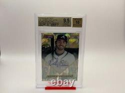RARE 2016 Bowman's Best 25/50 Dansby Swanson 1996 Bowman' Best Auto BGS 10/9.5