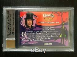 RARE JOHNNY DEPP CHARLIE AND THE CHOCOLATE FACTORY Auto Autograph Card BGS 9 MNT