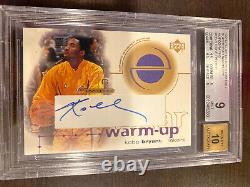 RARE Kobe Bryant 2001-2002 Upper Deck Ovation Autograph Auto Jersey Card BGS 9