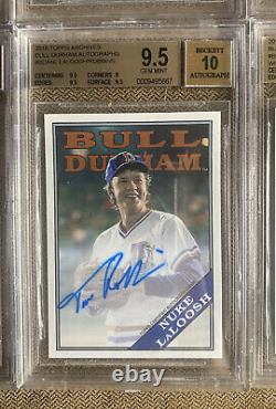 RARE LOT OF (6) BGS 9.5 2016 Topps Archives Bull Durham Autographs Robbins Auto