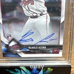 RONALD ACUNA JR 2018 Bowman Chrome AUTO BGS 9.5 AUTO 10 Gem