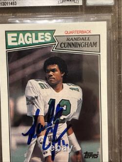 Randall Cunningham? 1987 Topps Rookie RC Signed Auto BGS BAS Authentic