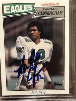 Randall Cunningham? 1987 Topps Rookie RC Signed Auto BGS BAS Authentic