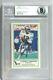 Randall Cunningham Rc 1986 Police Signed Autograph Rookie Auto Bgs (psa Pop 0)