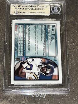 Randy Moss? 1998 Bowman #182 (RC) Rookie Auto BGS BAS VIKINGS