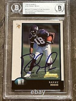 Randy Moss? 1998 Bowman #182 (RC) Rookie Auto BGS BAS VIKINGS