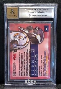 Randy Moss 1999 Topps Autograph BGS 9 Auto 10 Minnesota Vikings Football NFL HOF