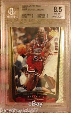 Real 1/1 1999-2000 Michael Jordan Upper Deck Gold Beckett Bgs Graded 8.5 No Auto