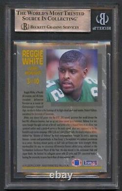 Reggie White 1992 Fleer Ultra Eagles Auto Autograph Bgs Bas Authentic