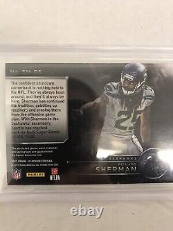 Richard Sherman Auto Game Worn Relic Ssp 1/5 Prime Patch Bgs 8.5/10 Autograph