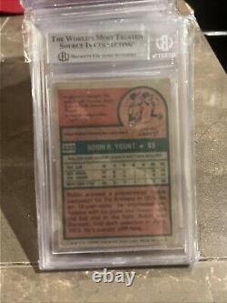 Robin Yount? 1975 Topps Rookie Autographed RC BGS BAS Auto Brewers