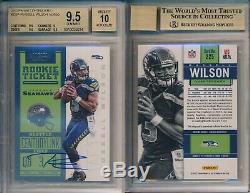 Russell Wilson 2012 Panini Contenders #225A Rookie Rc BGS 9.5 Auto 10 X014