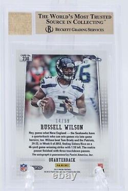 Russell Wilson 2012 Panini Prizm Silve ROOKIE AUTOGRAPH RC /99 BGS 9.5 AUTO 10