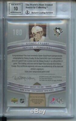 SIDNEY CROSBY 05-06 CUP Auto Patch Rookie Card RC 93/99 BGS 9 MINT PENGUINS FHOF