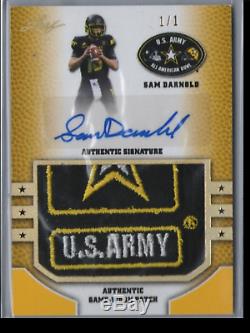 Sam Darnold 1/1 Army Rookie Auto Gold Psa Bgs Rc Cards 2015 2018 Hs Usc Jets
