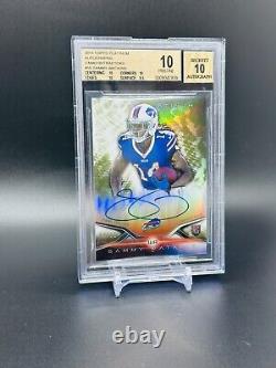 Sammy Watkins 2014 Topps Platinum Camo refractor 4/10 RC Auto BGS 10 POP 1 BILLS