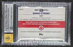 Sarah Strong 2024 Chrome McD New Hire Auto Gold /50 BGS 8.0 Pop 1