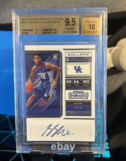 Shai Gilgeous-Alexander Draft Ticket Auto 2018 Panini Contenders BGS 9.5/10