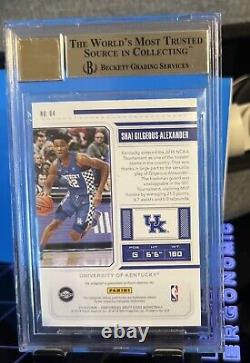 Shai Gilgeous-Alexander Draft Ticket Auto 2018 Panini Contenders BGS 9.5/10