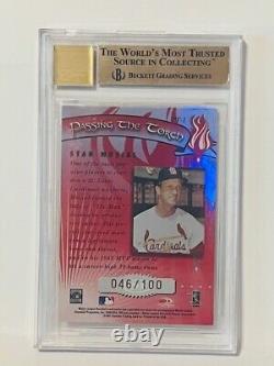 Stan Musial Auto 2001 Donruss Elite Passing Torch /100 BGS 9.5 Autograph POP 2