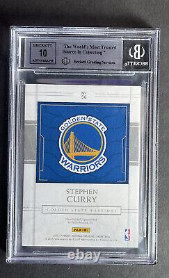 Stephen Curry 2016/17 National Treasures Autograph Sp #19/25 Bgs 9 Mint 10 Auto