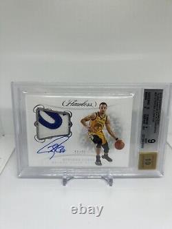 Stephen Curry Flawless Patch Auto 25/25 On Card Game Worn Patch BGS 9/10